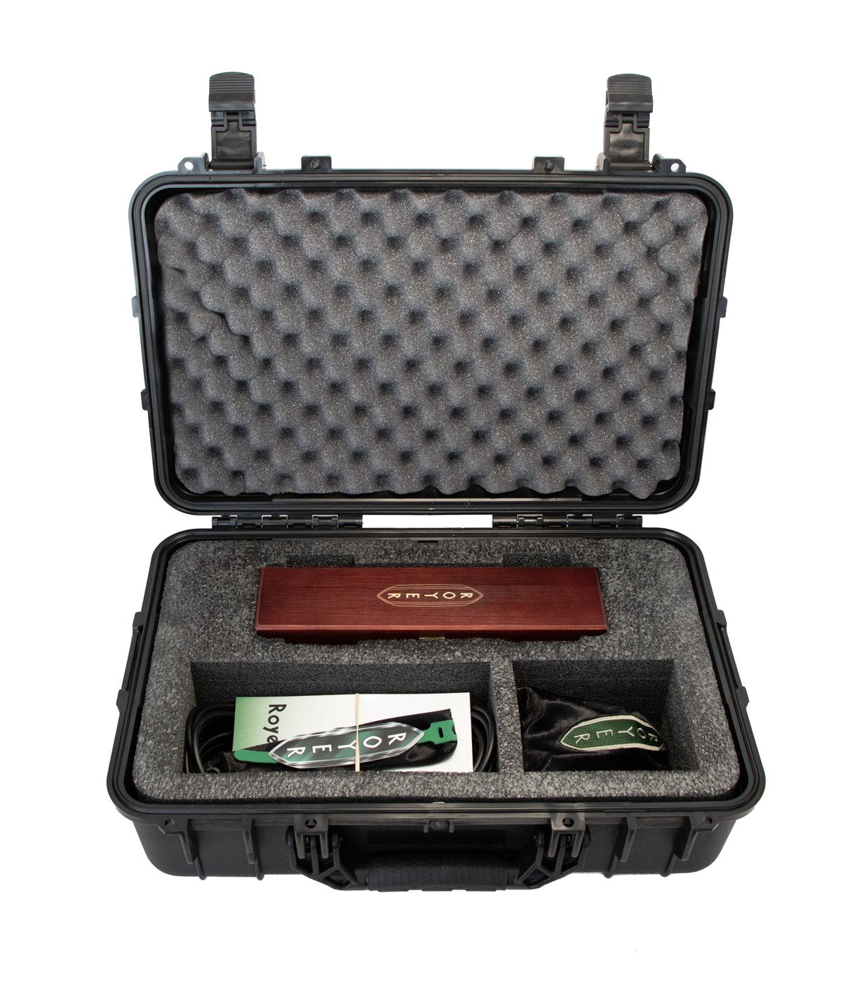 Royer SF-24 kit with the new wooden box inside its carrying case